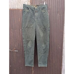 Vintage Girbaud Jeans Women Size 11/12 Hunter Green Destroyed Grunge 90s Goblin